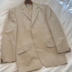 Banana Republic Light Tan Men's Linen Suit